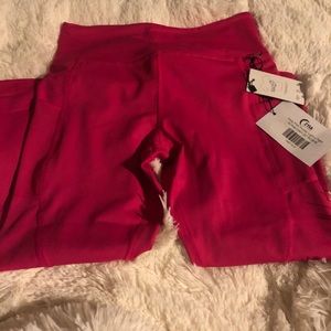 NWT Zyia Party Pink LNT Capri Leggings 6/8